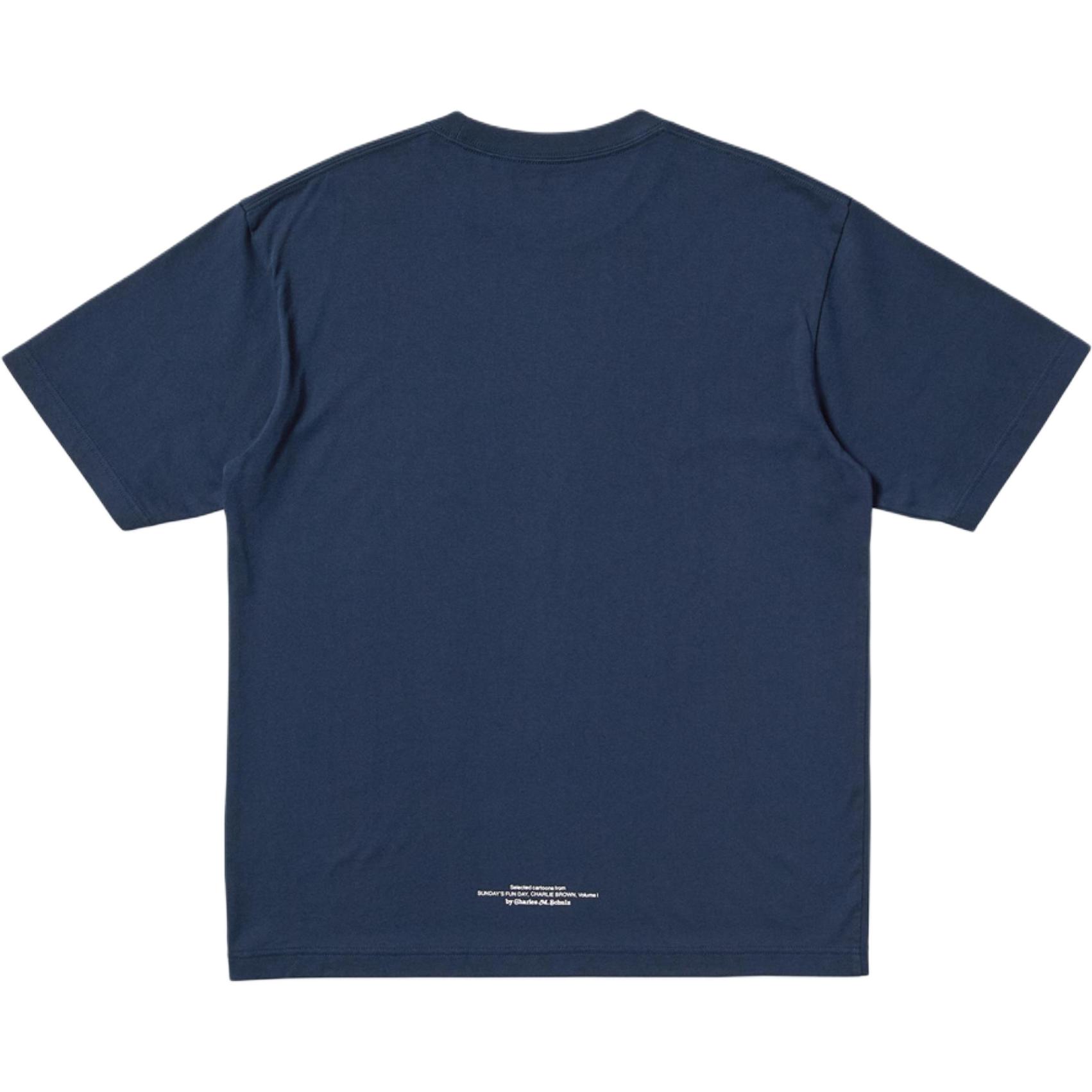UNIQLO Футболка PEANUTS SS25 мужская navy blue — фото 3