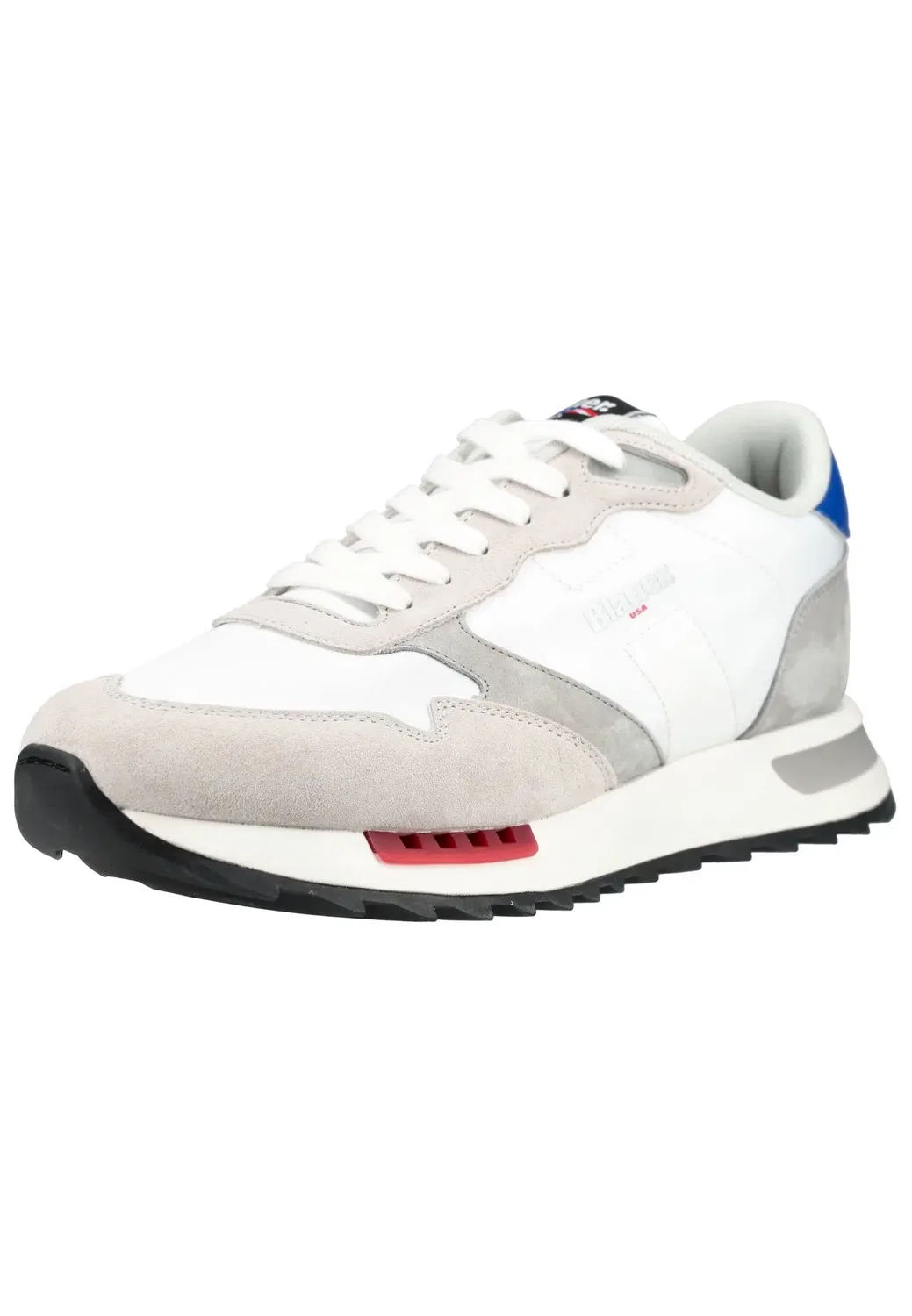 Кроссовки низкие на шнуровке BLAUER USA, белый/серый