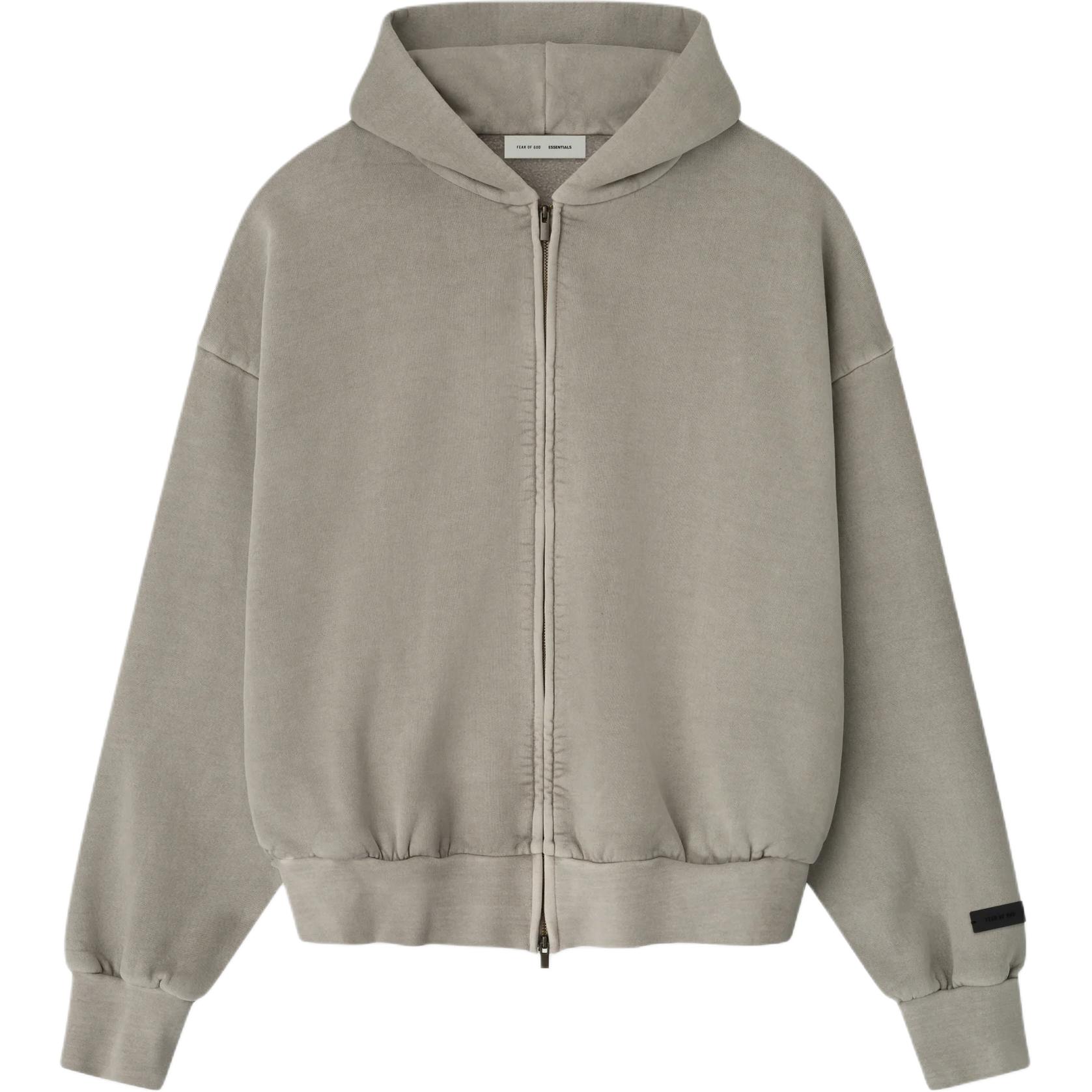 

Классический худи с молнией Fear Of God Essentials, серый