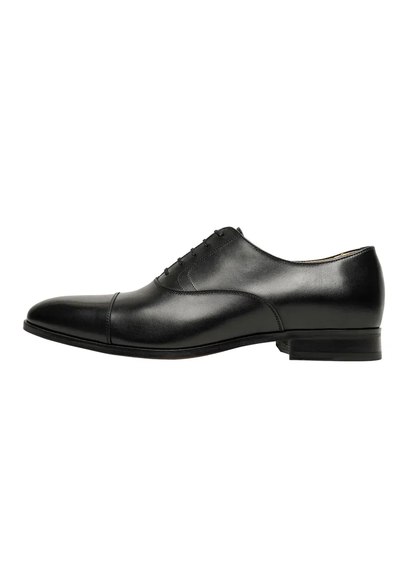 

Туфли Henry Stevens на шнуровке "Murray CO business Shoes", мужские полуботинки кожаные ручной работы, костюмные туфли, черный