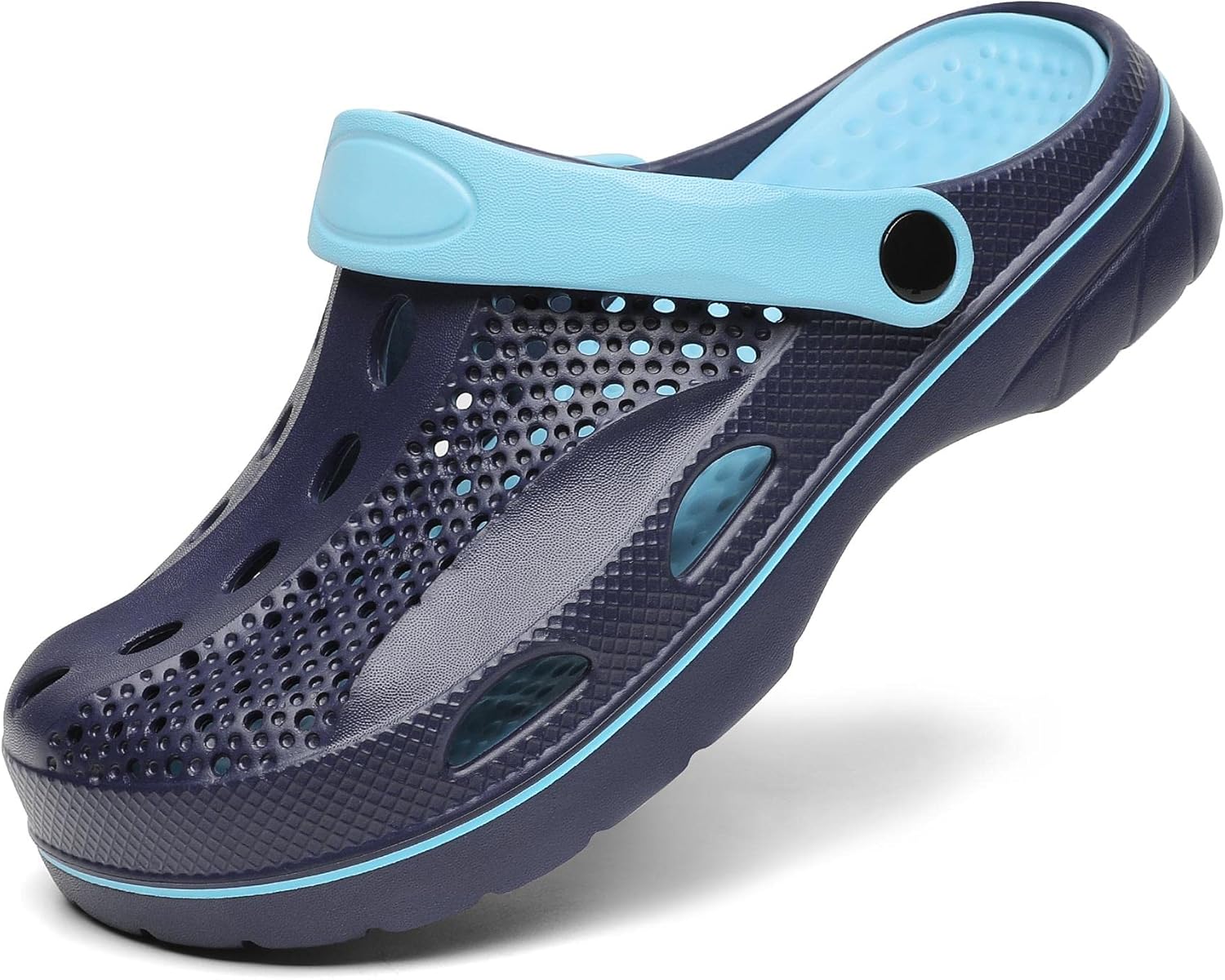 

Мужские и женские сабо SOSOWHLTE с поддержкой свода стопы, садовые туфли, и пляжные шлепанцы с съемной стелькой, синий