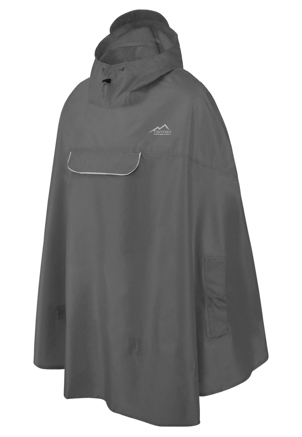 

Парка WASSERDICHTER REGENPONCHO REGENJACKE MIT TASCHE UND REFLEKTOR normani Outdoor Sports, светло-серый