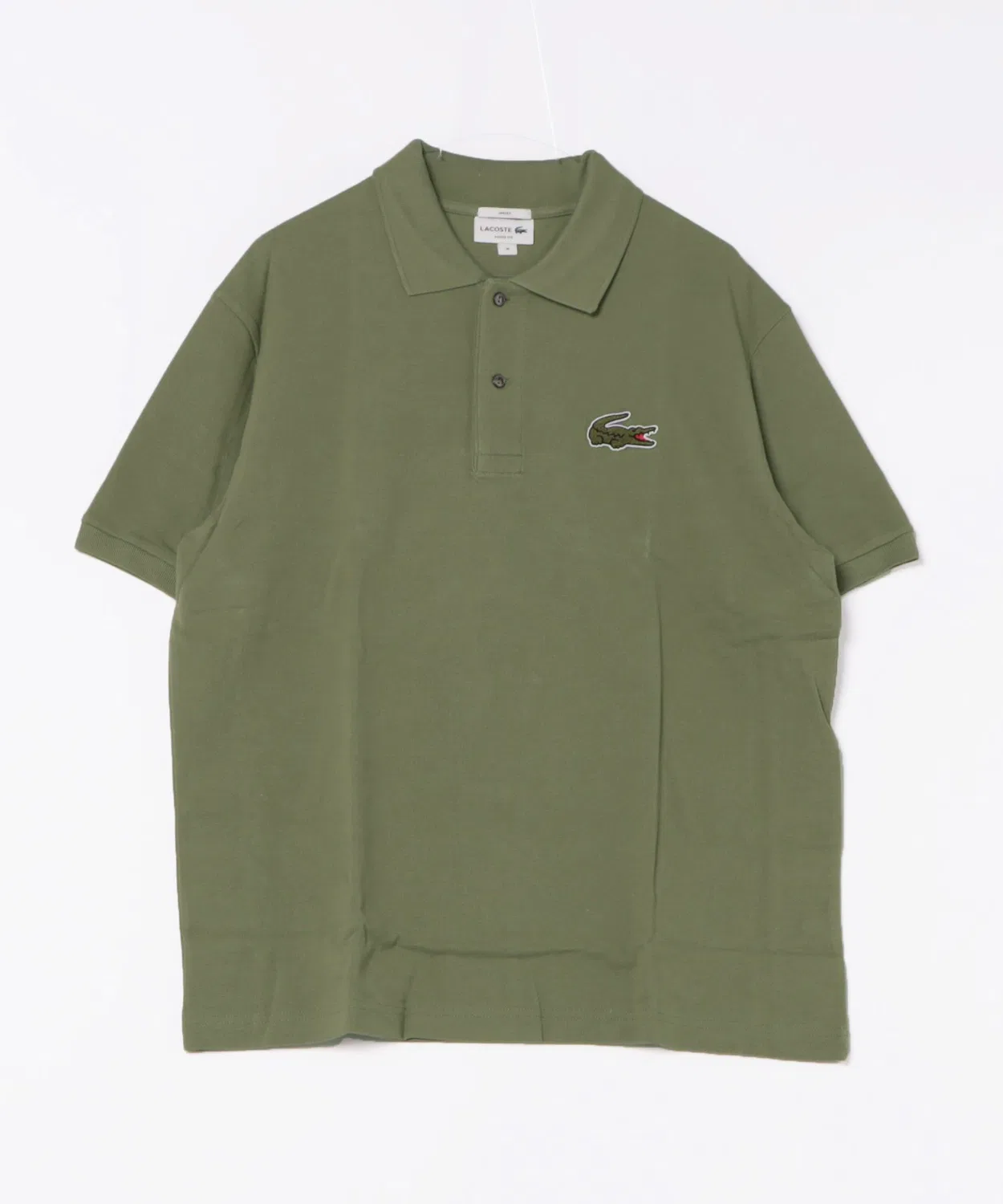 Поло Lacoste L.12.12 свободного кроя, оливковый