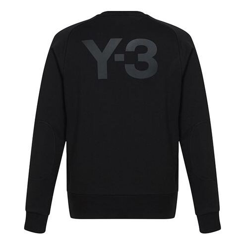 

Толстовка men's y-3 back large logo pure cotton casual black Adidas, черный