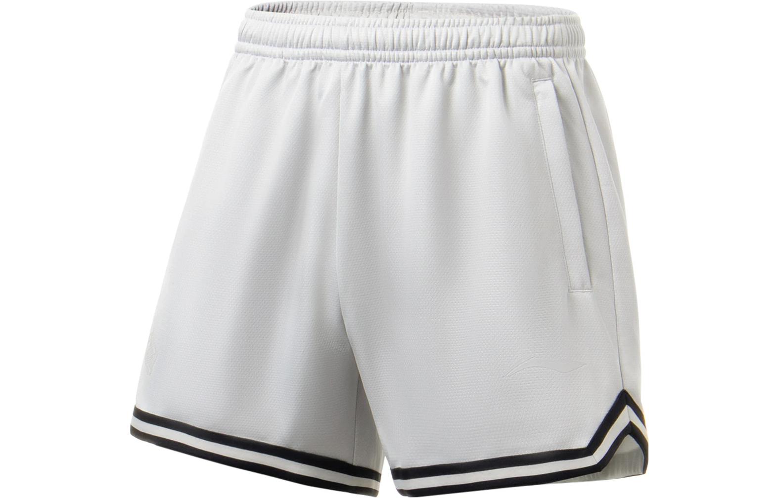 

Баскетбольные шорты LiNing Professional Basketball Series мужские светло-дымчато-серые, Light Smoke Gray