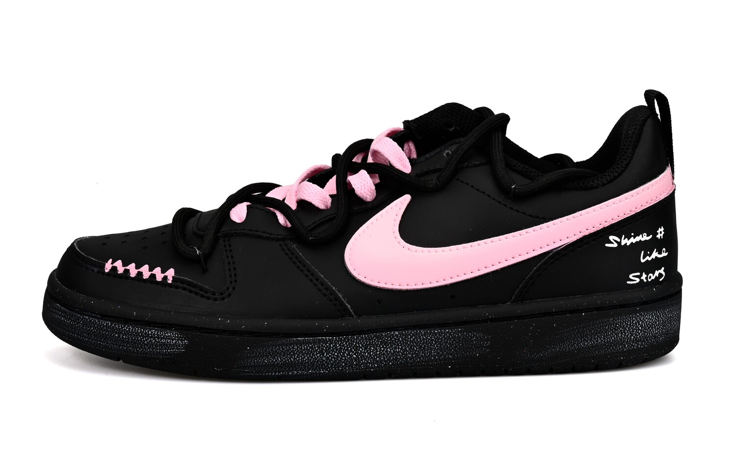 

Кроссовки Nike Court Borough Kids' Skateboarding Shoes Grade School, черный