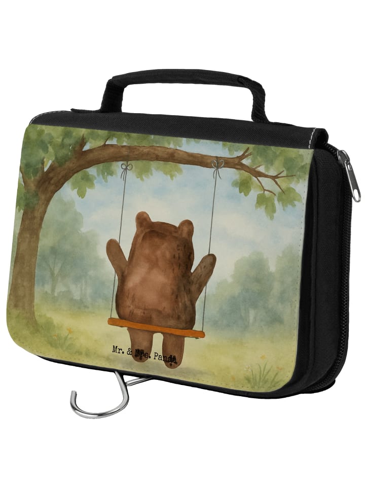 

Mr. & Mrs. Panda Косметичка в виде медведя на качелях, без слогана, белого цвета