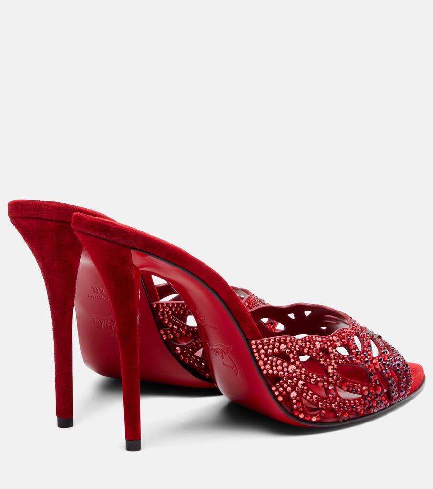 Lasera 100 украшенные мюли Christian Louboutin, Fever/Mix Degrade/Lin Fever — фото 2