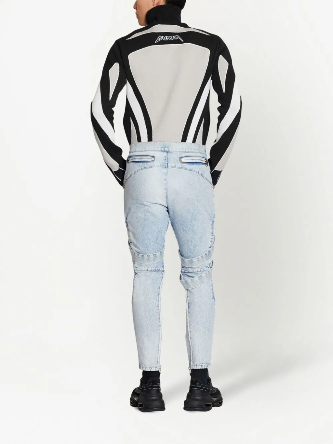 Balmain узкие джинсы, синий — фото 4