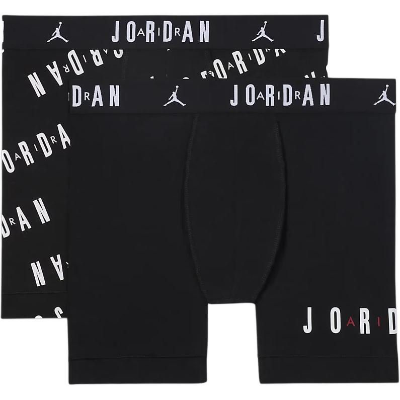 

Боксеры мужские Dri FIT Cotton Essentials Flight 2 шт Jordan, 2 Pack (Black+All Over Print)