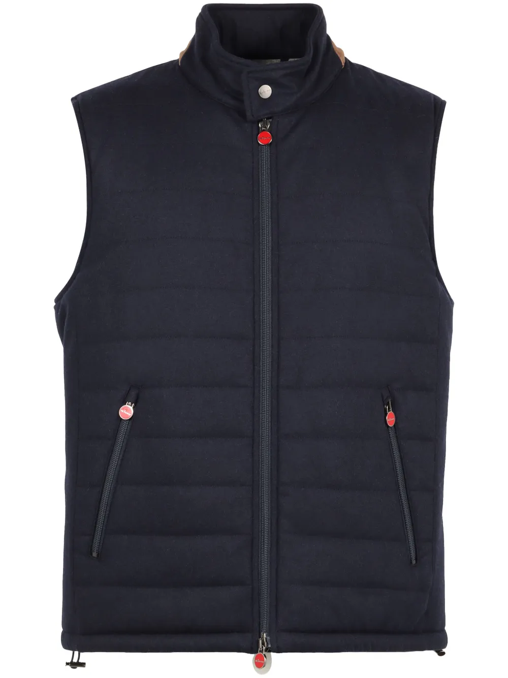 

Стеганый жилет Kiton, синий