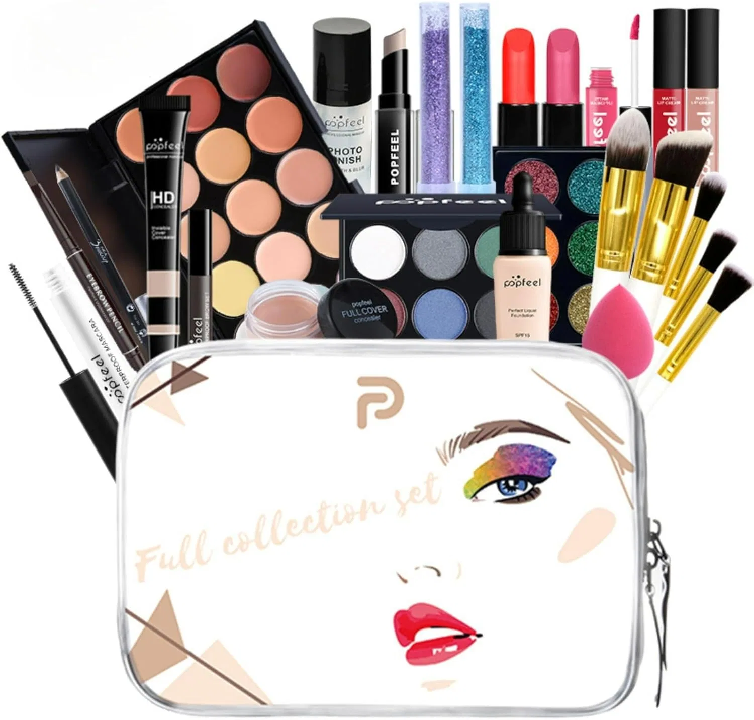 Набор косметики Popfeel 25 предметов Pretty Rabbit Piaoliangtu