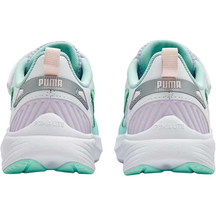 Кроссовки Pounce Lite Low Top для детей PUMA, белый/синий/фиолетовый — фото 4