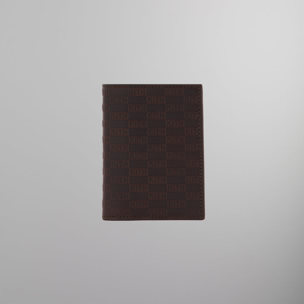 

Кошелек Kith Monogram Bi-Fold Wallet, цвет Incognito