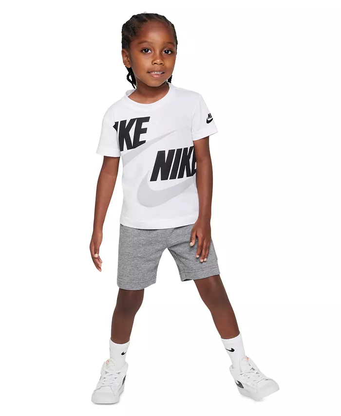 

Комплект футболки и шорт карго для мальчиков Toddler Nike, мультиколор