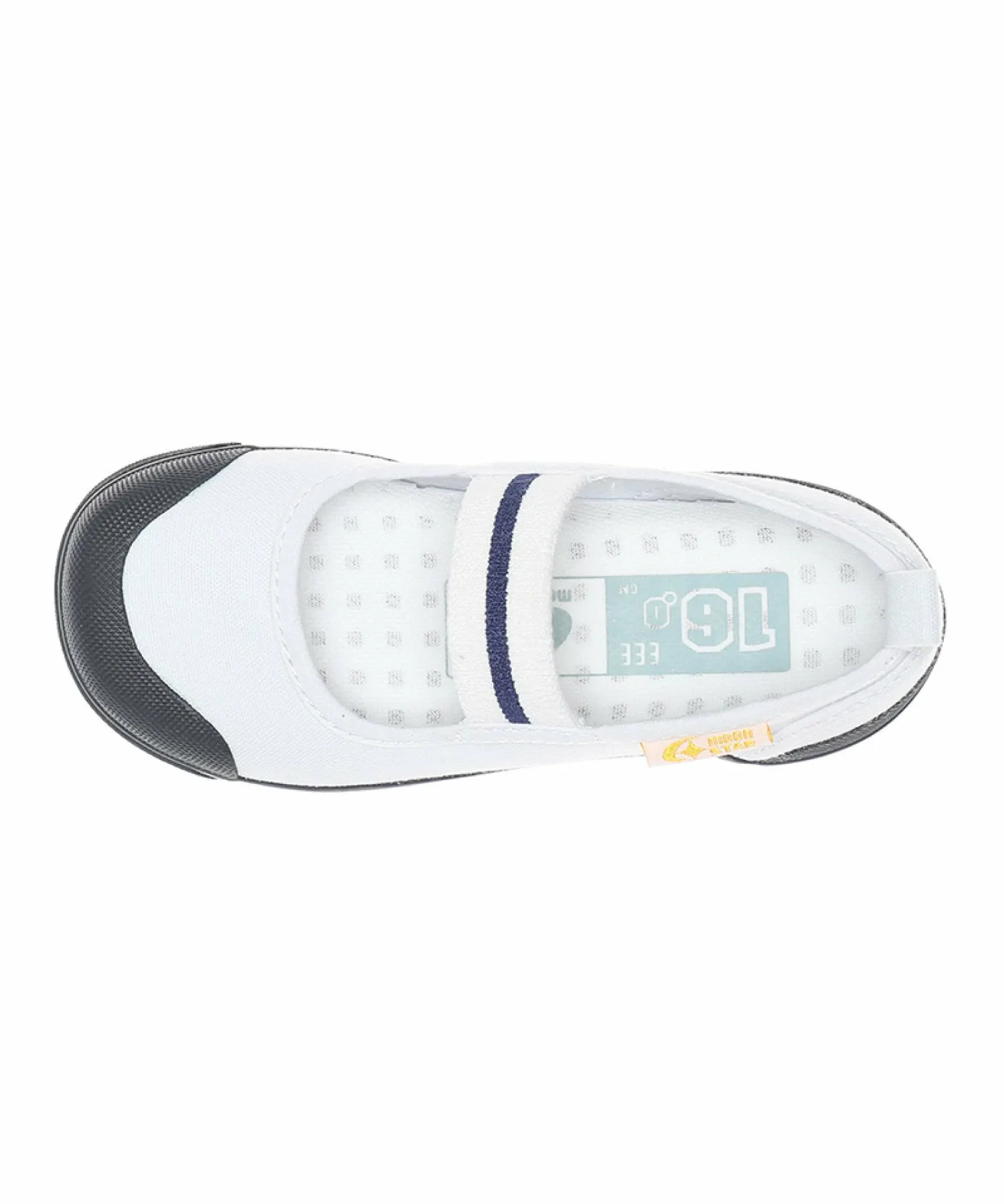 Домашние тапочки MoonStar CR ST11 3E, широкая колодка, размер 14,0-18,5 см. Carrot, Navy — фото 3