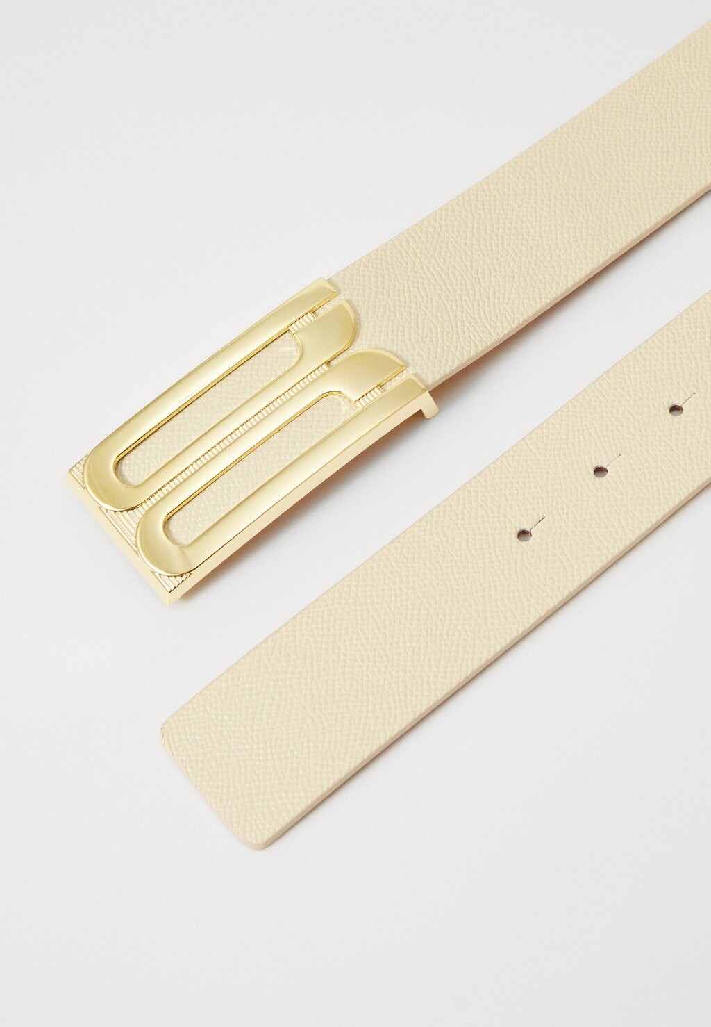 

Ремень JUMBO FRAME BELT Victoria Beckham, молочный