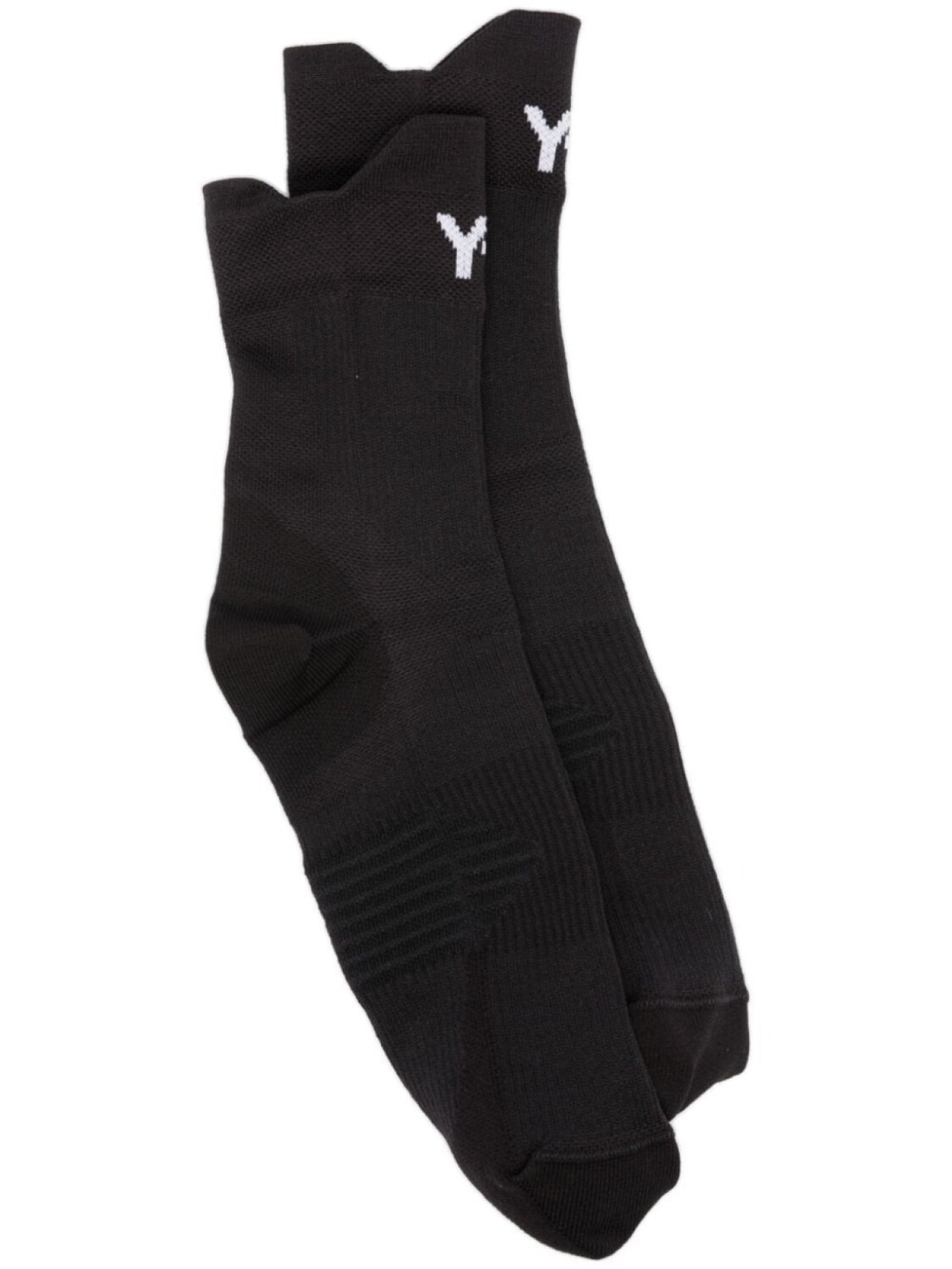 

Y-3 носки вязки интарсия с логотипом, черный