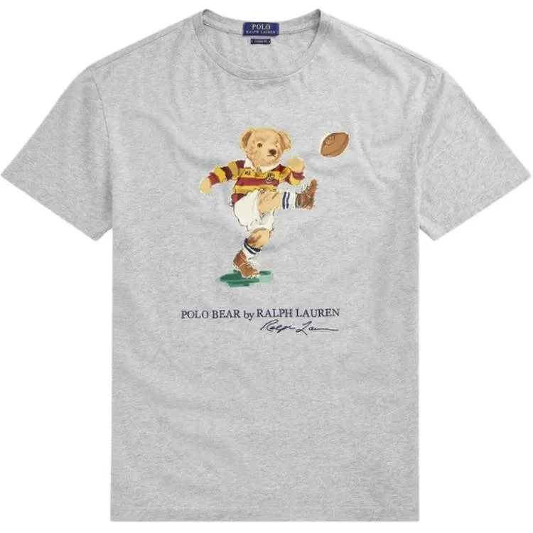 Футболка Polo Bear с серым цветом Polo Ralph Lauren