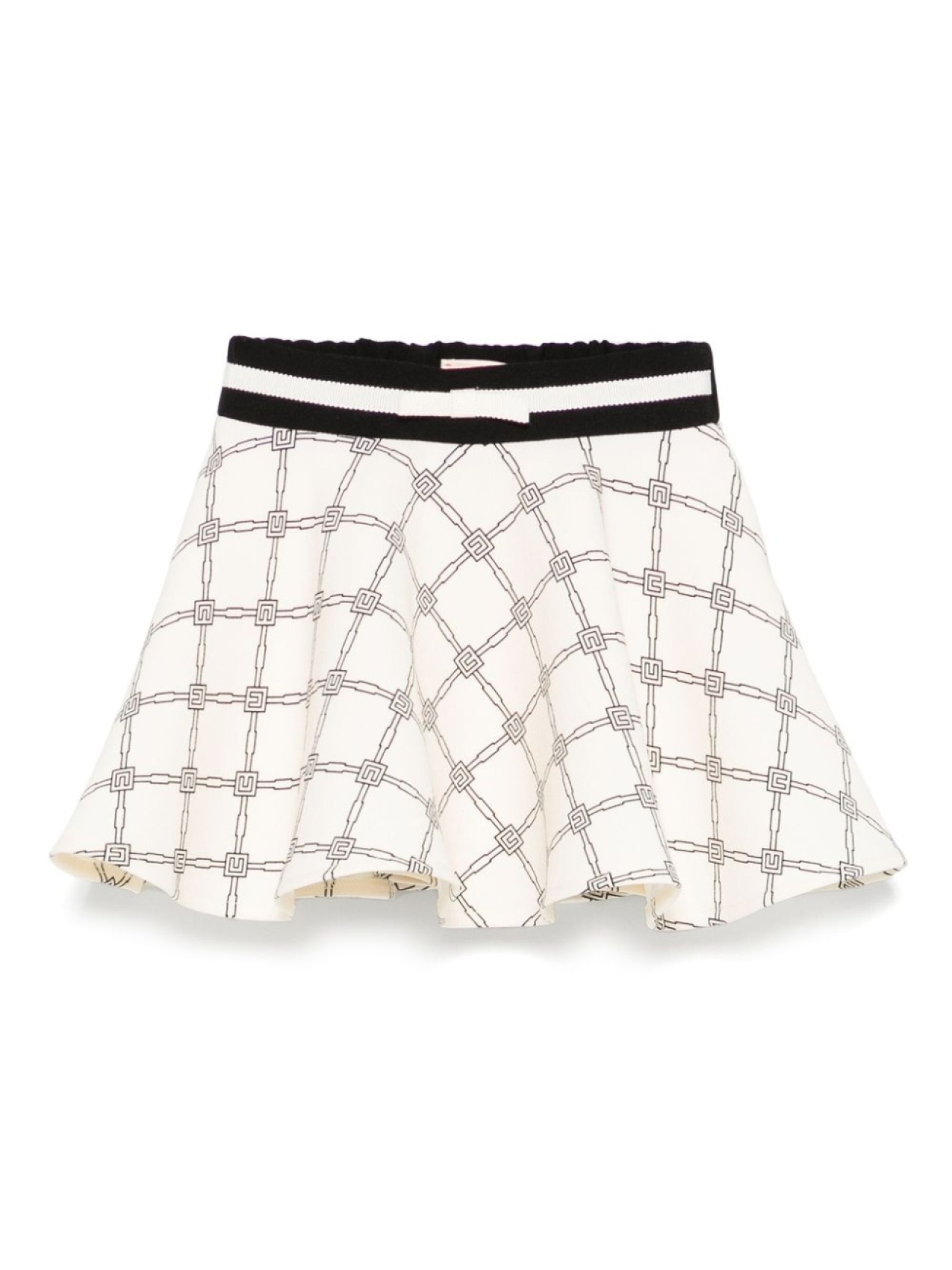 

Юбка с монограммой Elisabetta Franchi La Mia Bambina, нейтральный