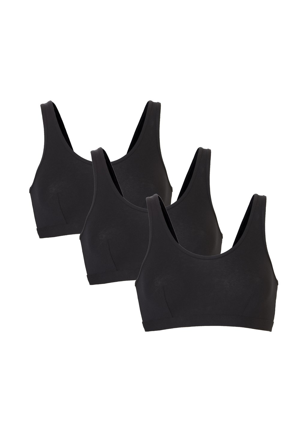 

Бюстье 3 PACK Cotonella, черный
