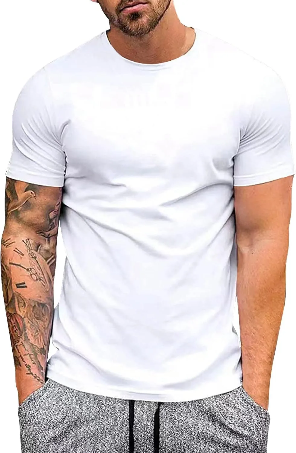 

Футболка для тренировок мужская, Slim Fit, короткий рукав