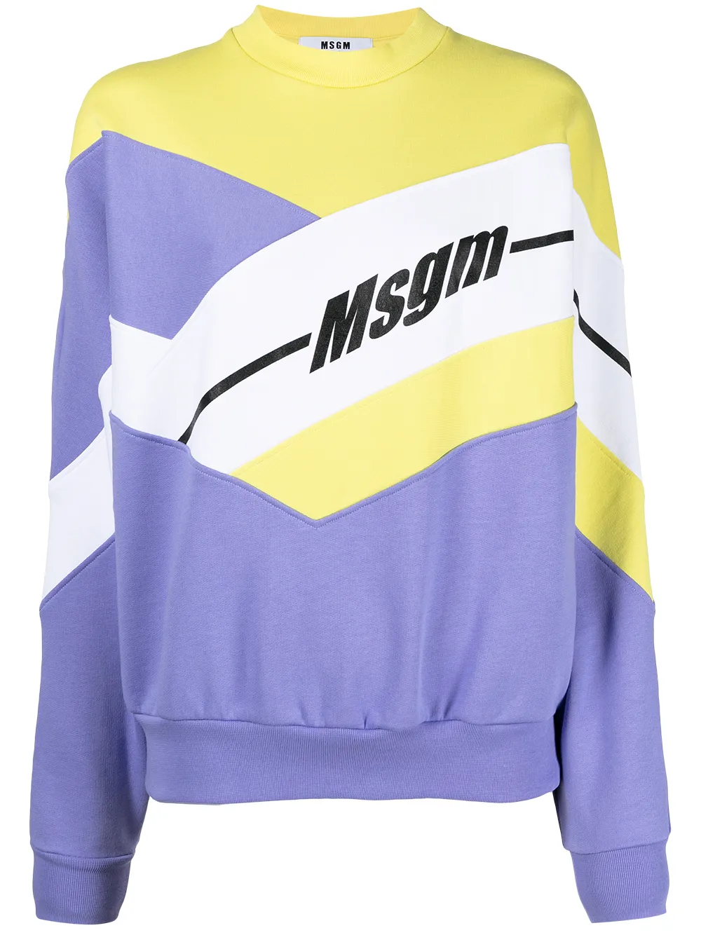 

Толстовка с длинными рукавами и абстрактным принтом MSGM, фиолетовый