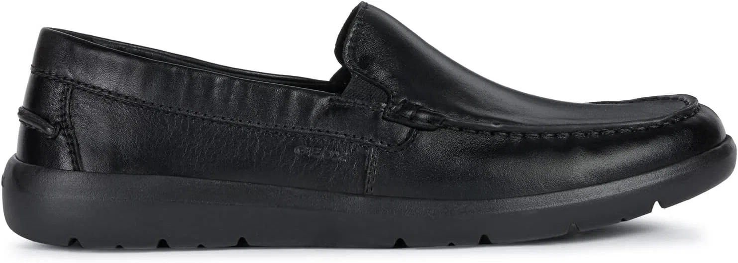 Мужские мокасины Geox U Leitan E, Black — фото 3