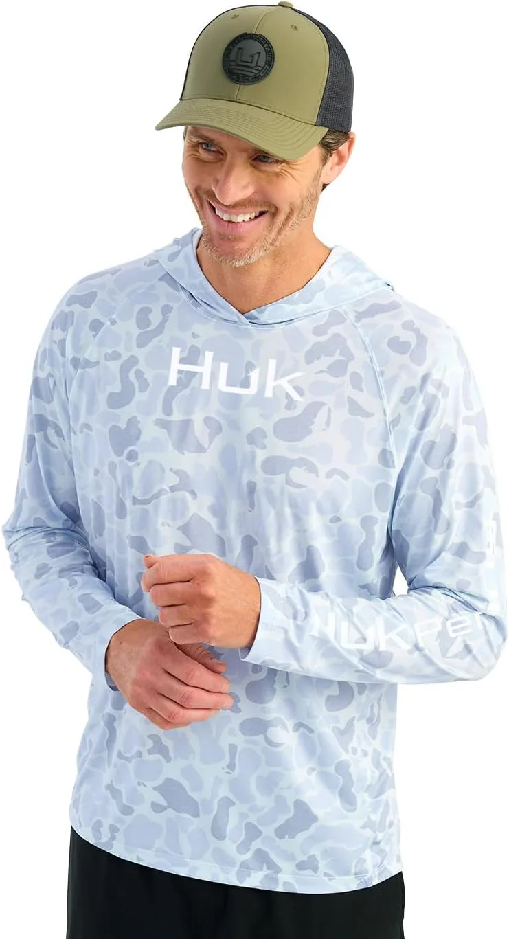 

HUK мужская толстовка Airweight, легкая производительная с длинными рукавами и защитой от солнца UPF