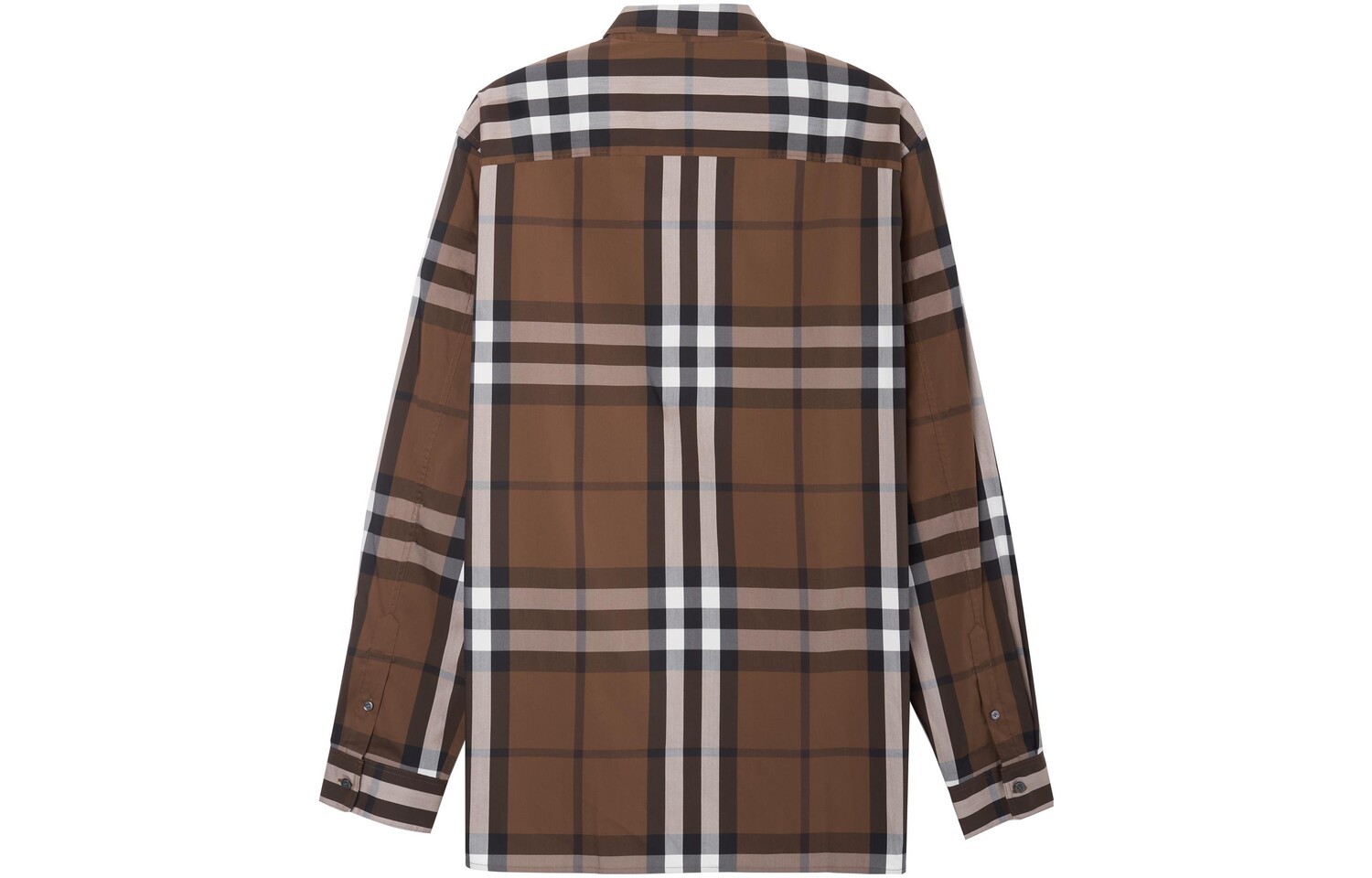 Рубашка мужская Burberry, темно-коричневый, коричневый — фото 2