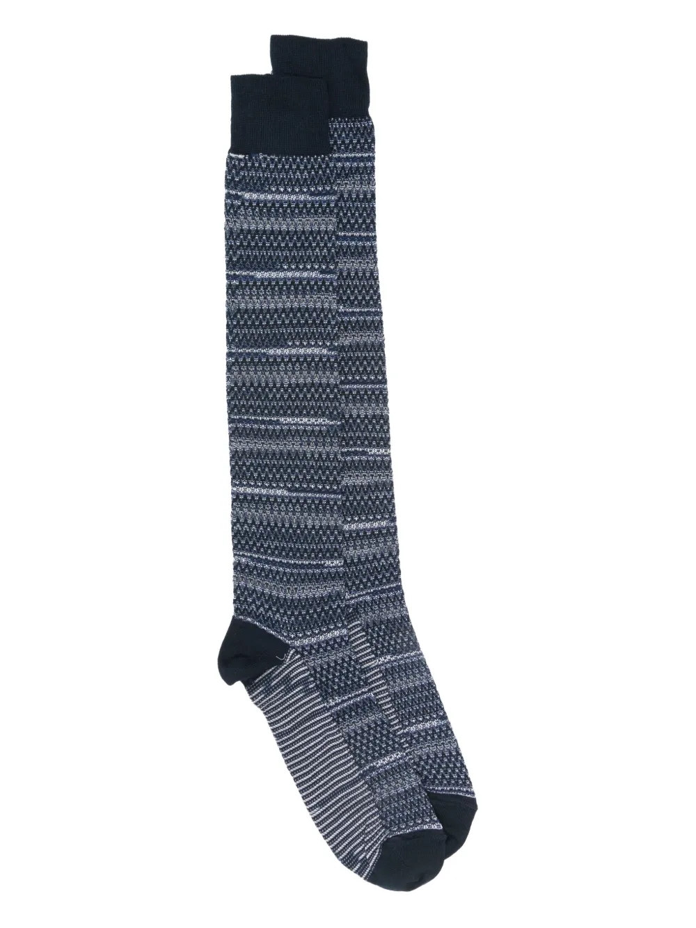 

Гольфы с зигзагообразным узором Missoni, синий