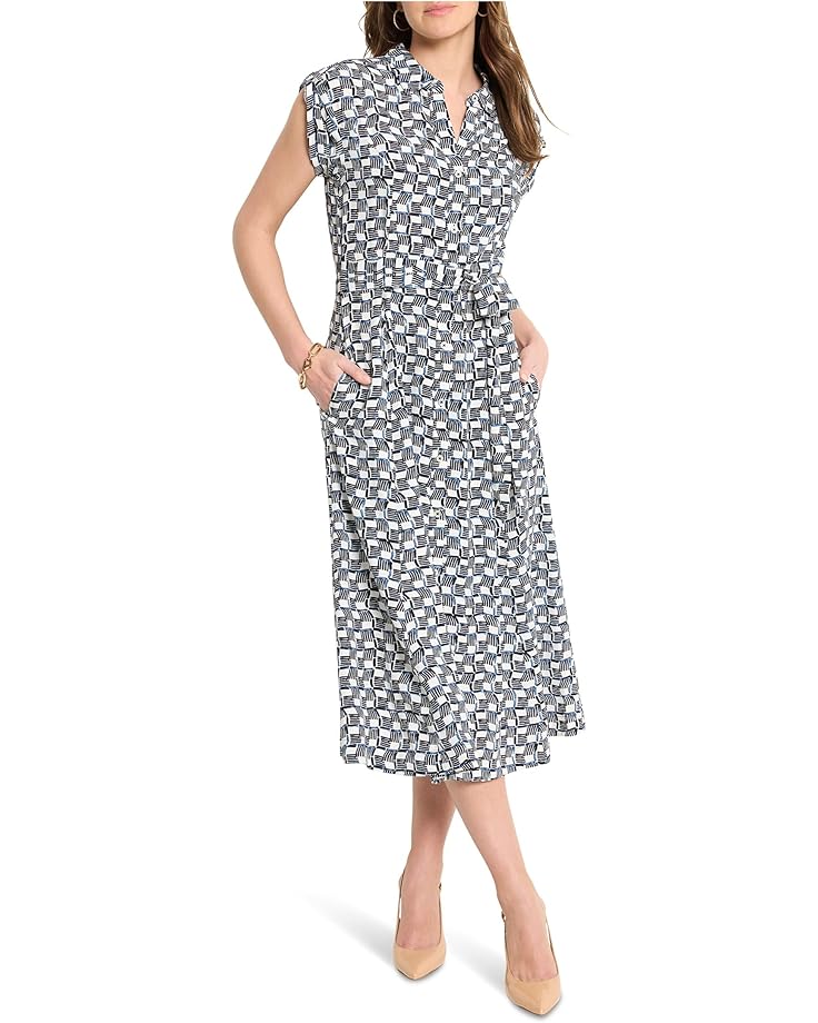 

Платье NIC+ZOE Petite Basketweave Ecovero Sonni Dress, цвет Indigo Multi