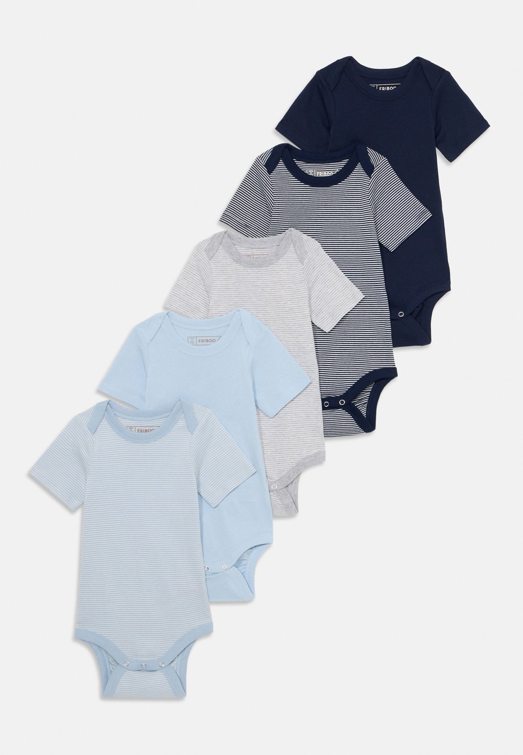 

Комбинезон UNISEX 5 PACK SHORT SLEEVE Friboo, темно-серый