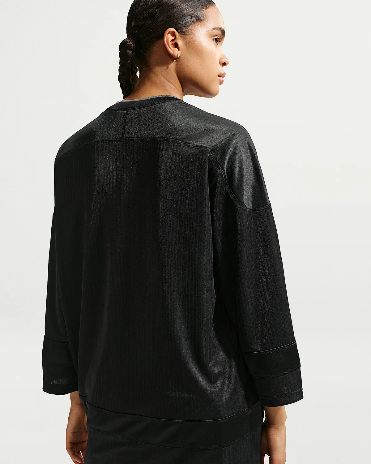 Женская оверсайз-туника из джерси Nike Sportswear, Black/Black/Black — фото 2