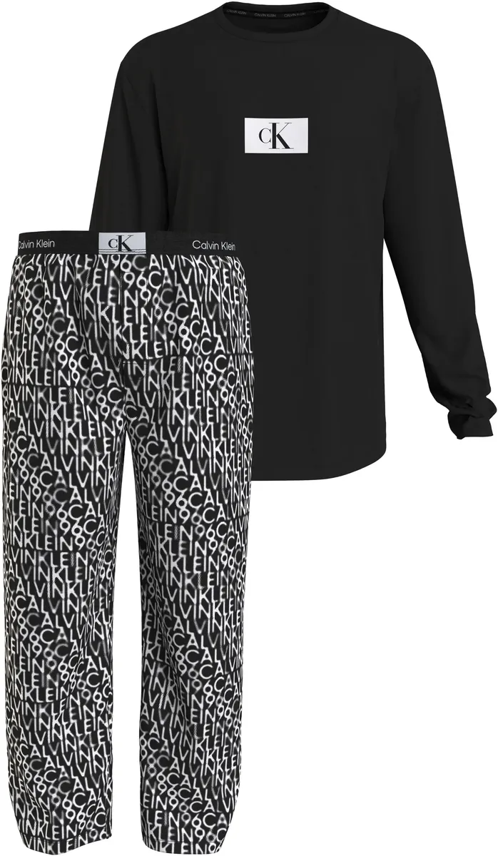 

Пижама Calvin Klein Underwear "L/S PANT SET" (комплект, 2 шт.), с прямыми штанинами, черный
