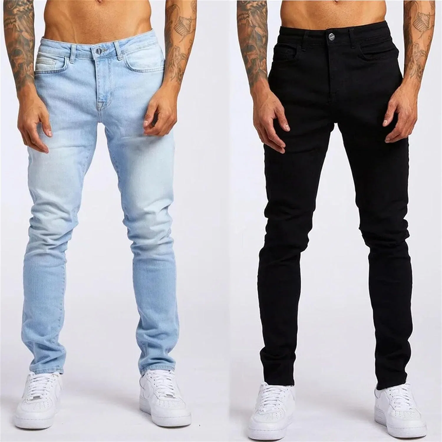 Джинсы Slim Fit, джинсы, Light Blue — фото 2