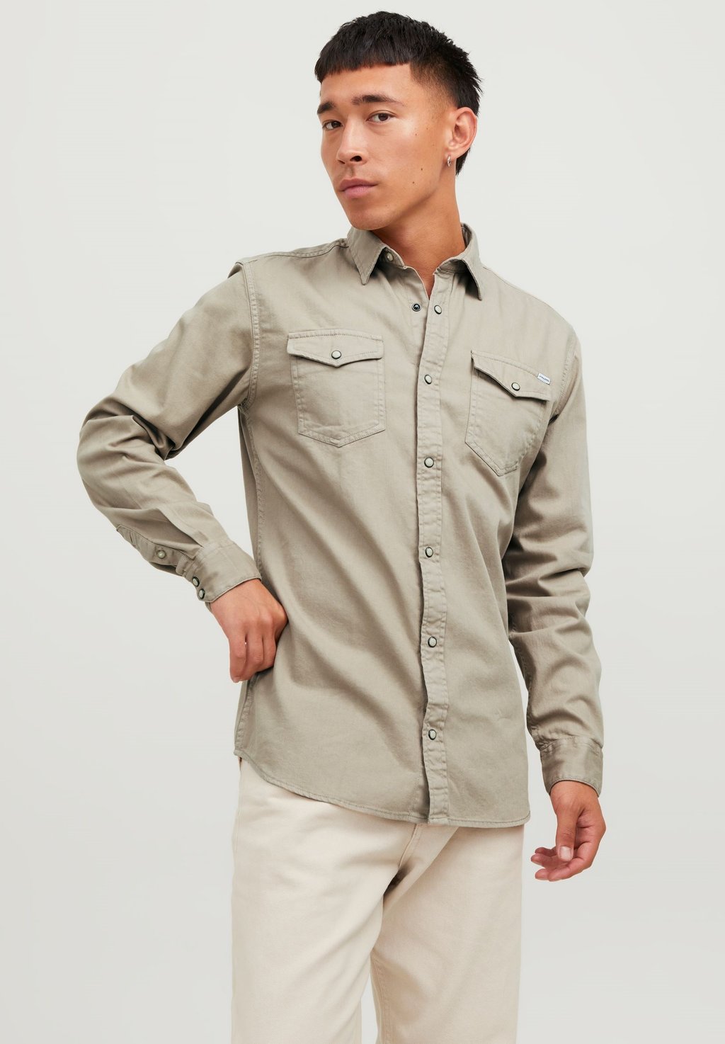 

Рубашка JJESHERIDAN Jack & Jones, бежевый