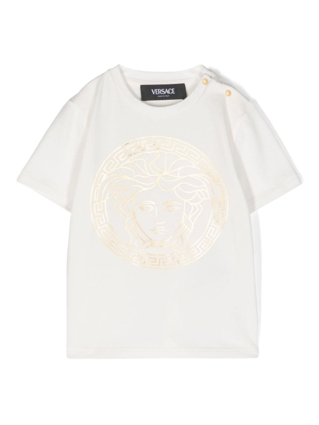 

Versace Kids футболка с принтом Medusa Head, нейтральный цвет