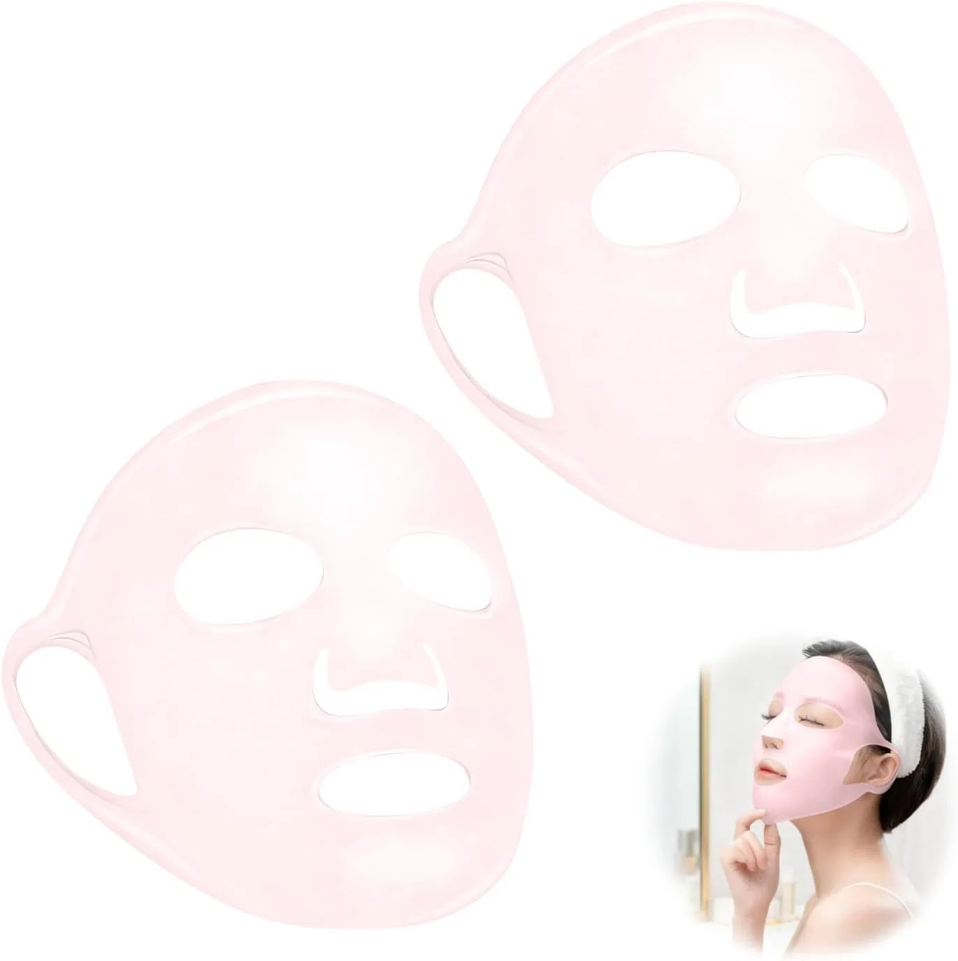 Маска для лица Rhooz — Силиконовая розовая