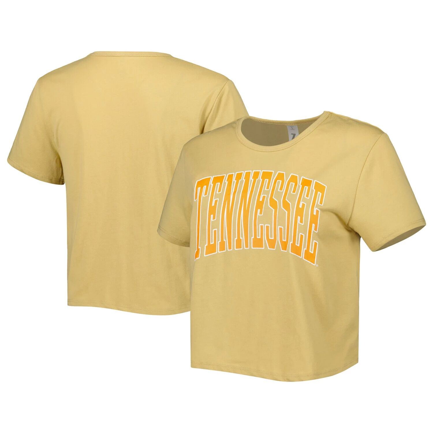 

Женская укороченная футболка ZooZatz Tan Tennessee Volunteers Core Fashion