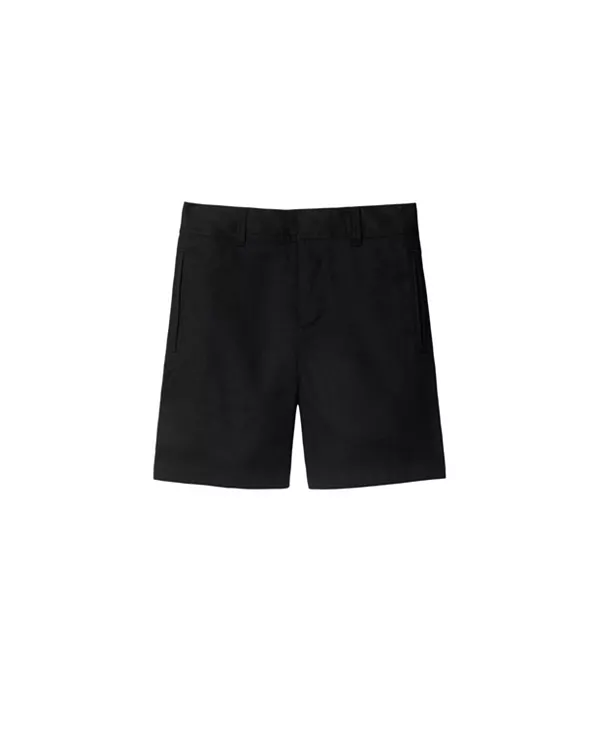 

Детские шорты из смесовой хлопковой ткани - для малышей и для взрослых. Burberry, черный