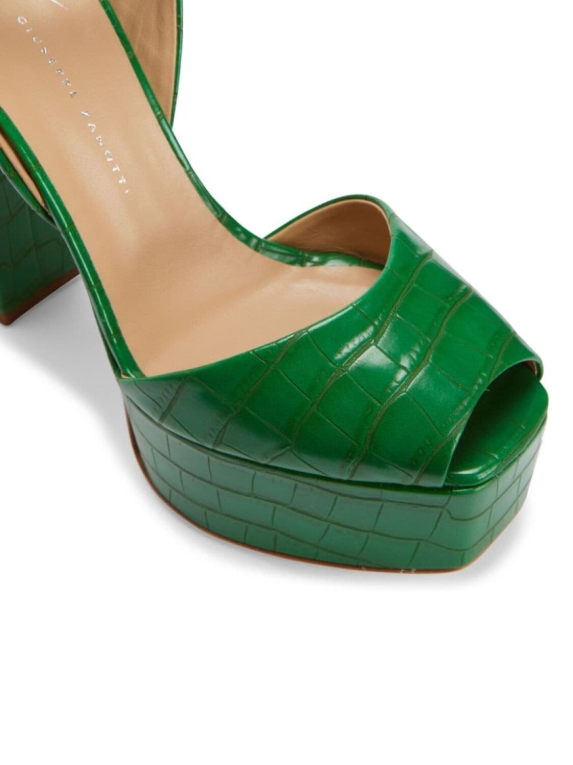 Giuseppe Zanotti Betty 120mm crocodile-print sandals, зеленый — фото 4