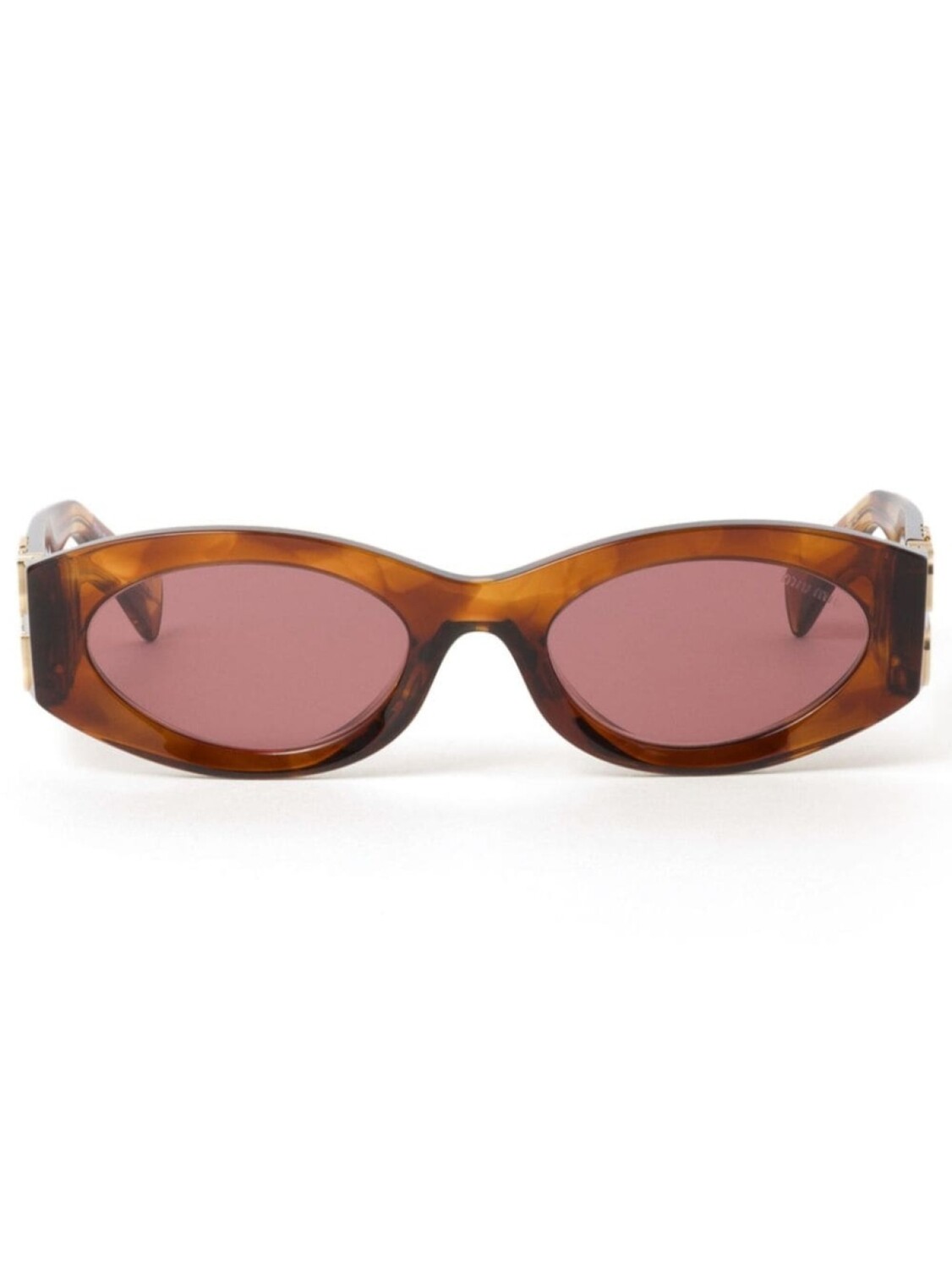 

Miu Miu Eyewear солнцезащитные очки Miu Glimpse, коричневый