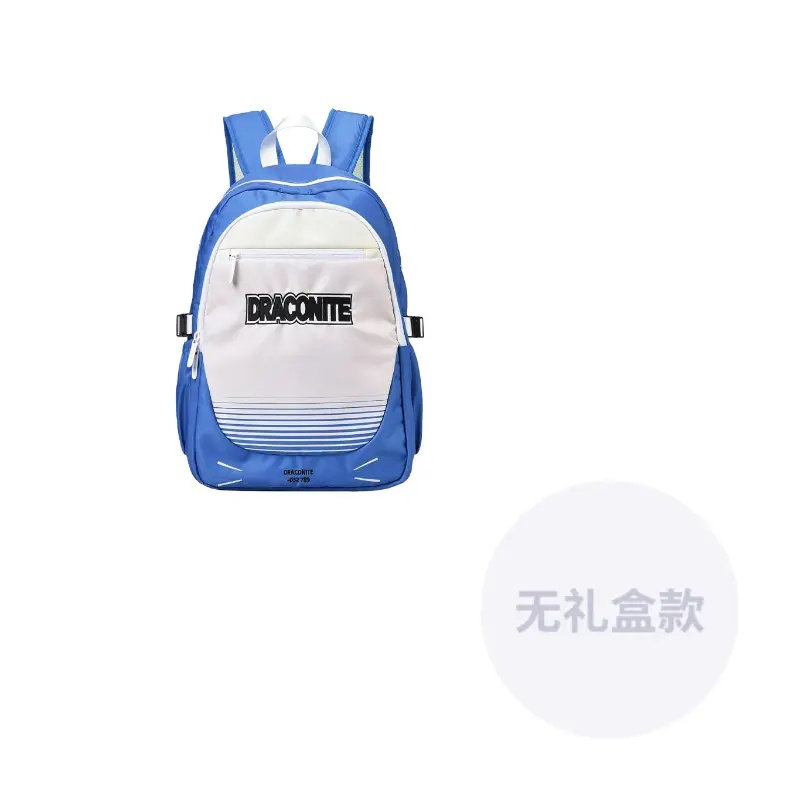 

DRACONITE Полиэстеровый рюкзак для студентов унисекс голубой белый, One Size 4
