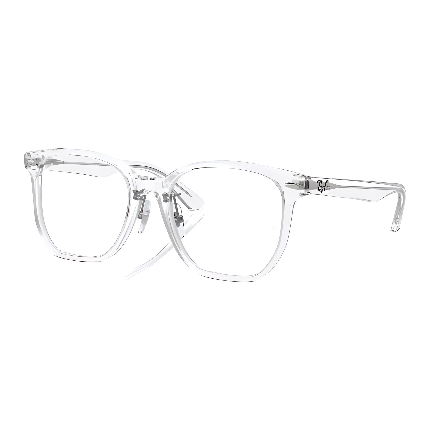 

RayBan Ацетатная квадратная оправа для очков унисекс прозрачная, Transparent