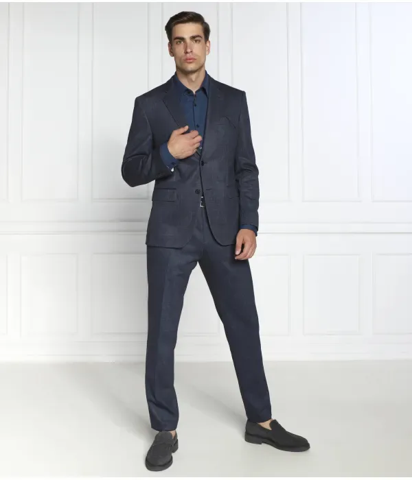 Брюки h-genius-j-mm-224 slim fit Boss, темно-синий — фото 2