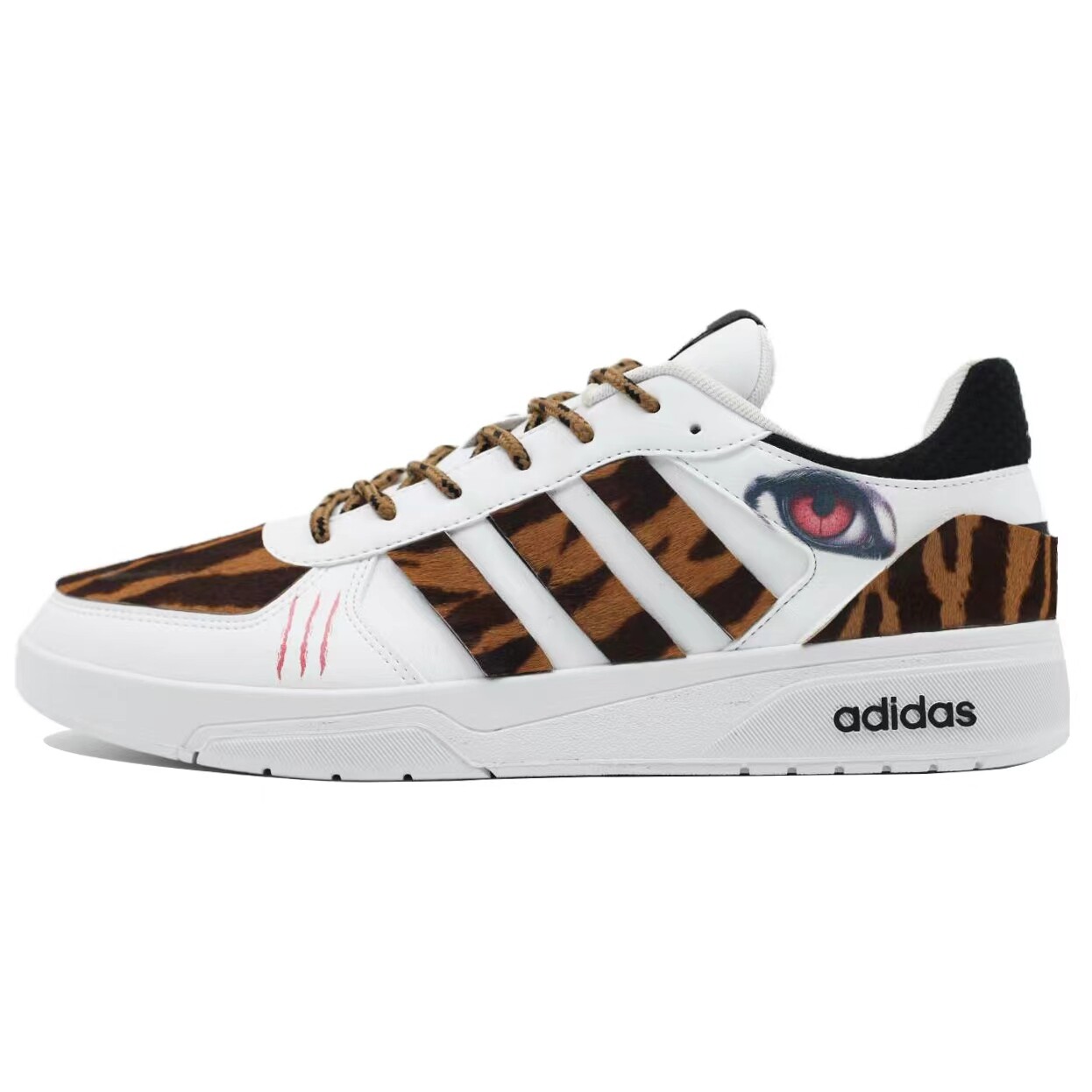 

Кроссовки adidas neo Courtbeat Skateboarding Shoes Men Low-top White, красный