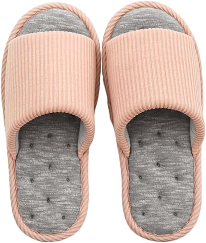 

Домашние тапочки Rojeam для женщин и мужчин, летние тапочки для дома, спальни, моющиеся домашние тапочки, розовый