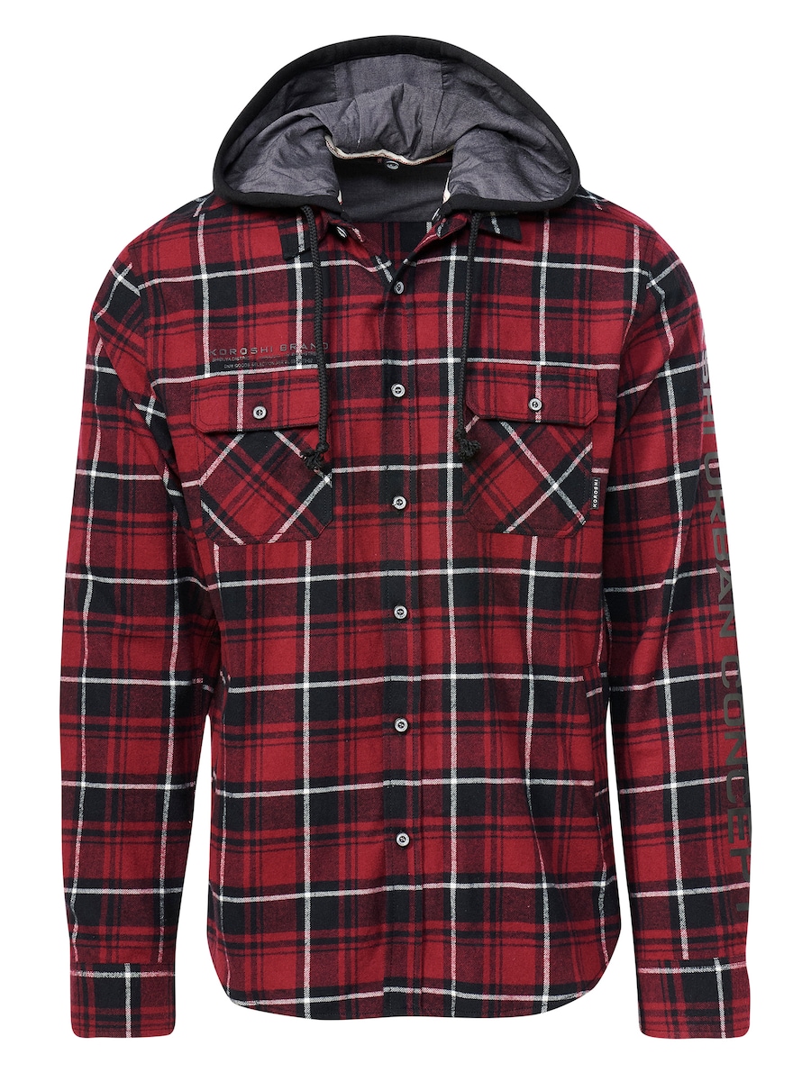 

Рубашка на пуговицах классического кроя KOROSHI, темно-красный