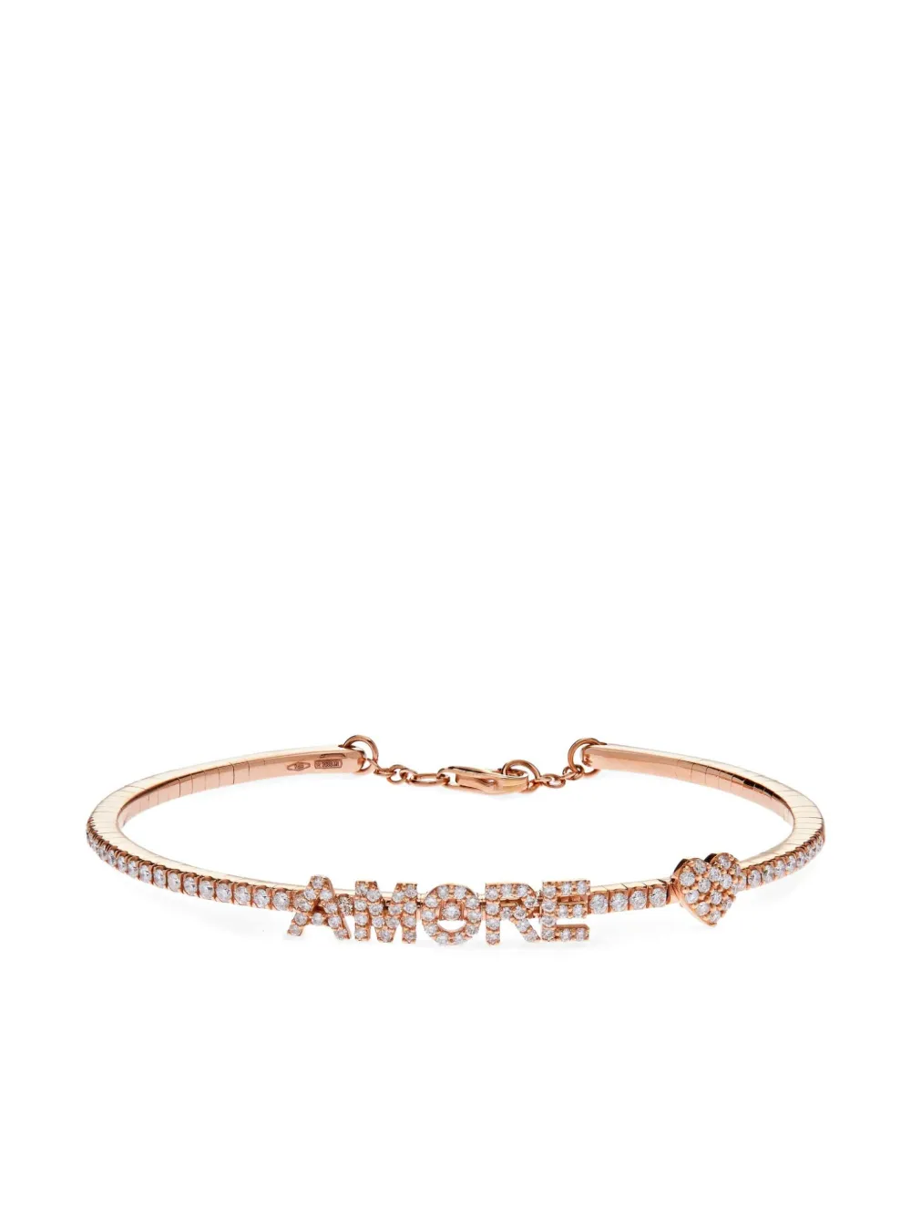 

Браслет Amore из розового золота с бриллиантами Jewels Aficionado, розовый